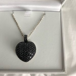 Thomas Sabo heart necklace Swarovski crystals blk